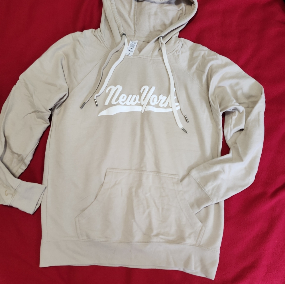 Beige New York Hoodie
